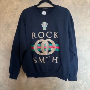 Rocksmith Graphic Logo Oversized Crewneck Sweatshirt